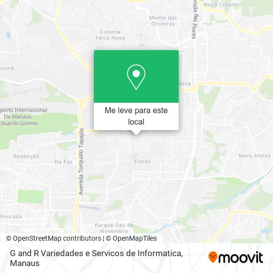 G and R Variedades e Servicos de Informatica mapa