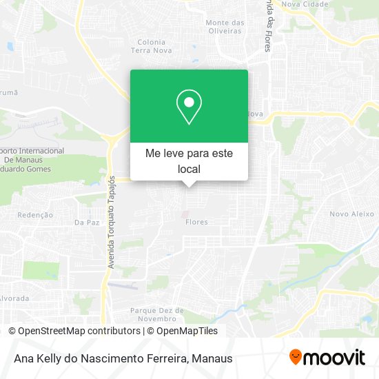 Ana Kelly do Nascimento Ferreira mapa