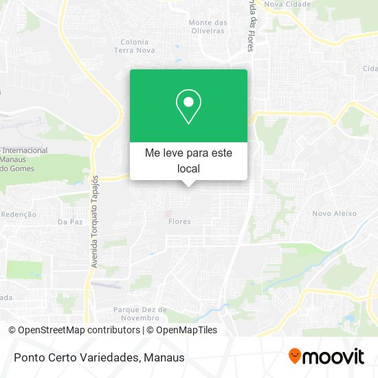 Ponto Certo Variedades mapa