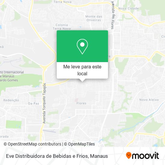 Eve Distribuidora de Bebidas e Frios mapa