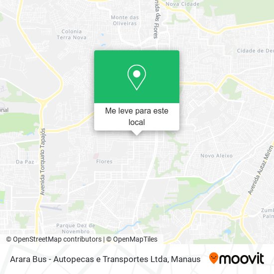 Arara Bus - Autopecas e Transportes Ltda mapa