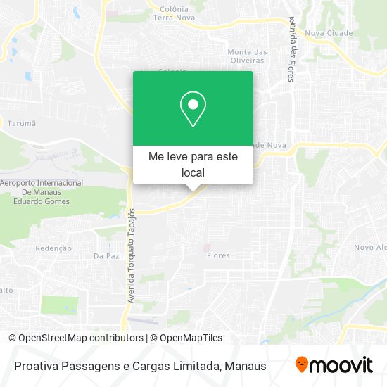 Proativa Passagens e Cargas Limitada mapa