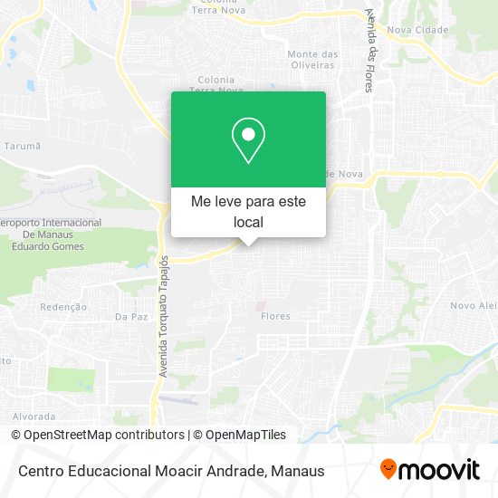 Centro Educacional Moacir Andrade mapa