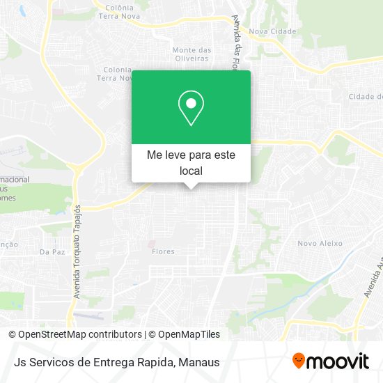 Js Servicos de Entrega Rapida mapa