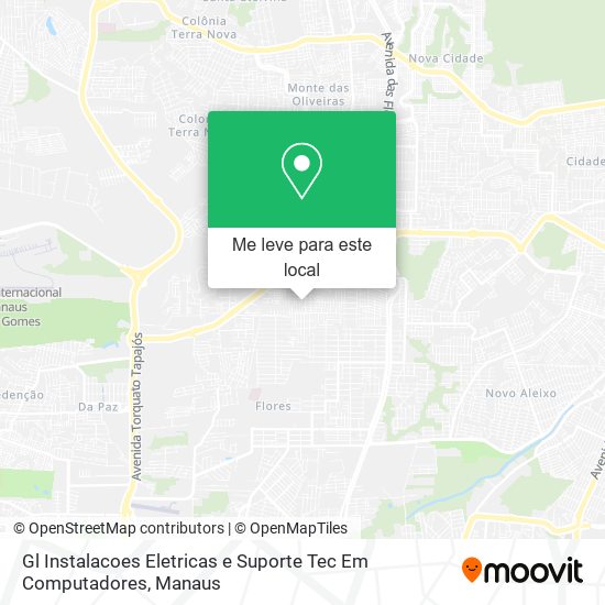 Gl Instalacoes Eletricas e Suporte Tec Em Computadores mapa