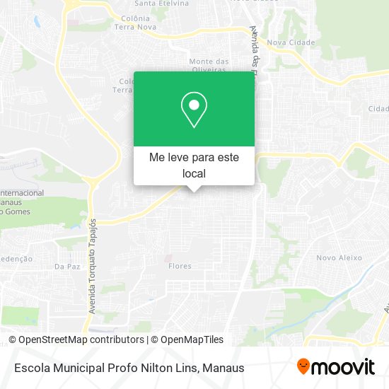 Escola Municipal Profo Nilton Lins mapa