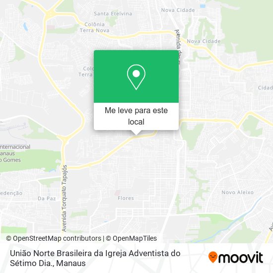União Norte Brasileira da Igreja Adventista do Sétimo Dia. mapa