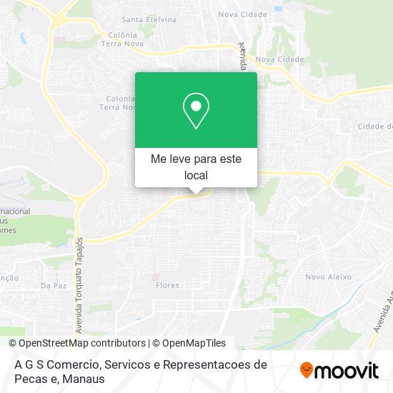 A G S Comercio, Servicos e Representacoes de Pecas e mapa