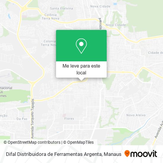 Difal Distribuidora de Ferramentas Argenta mapa
