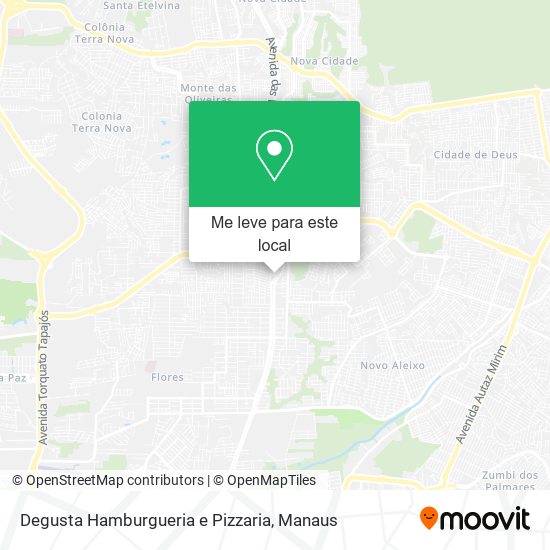 Degusta Hamburgueria e Pizzaria mapa