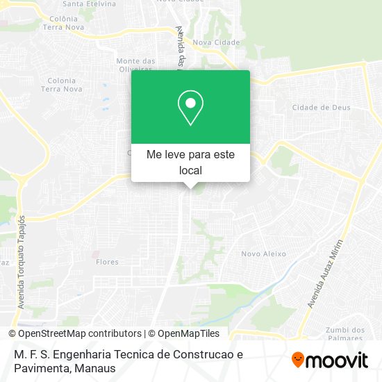 M. F. S. Engenharia Tecnica de Construcao e Pavimenta mapa