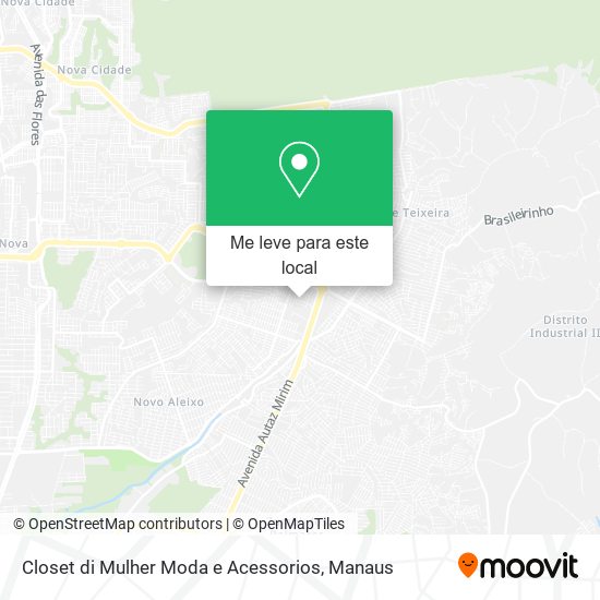 Closet di Mulher Moda e Acessorios mapa