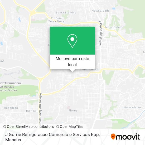 J Gorrie Refrigeracao Comercio e Servicos Epp mapa