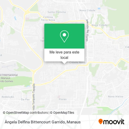 Ângela Delfina Bittencourt Garrido mapa