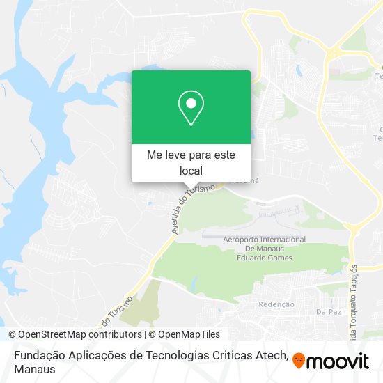 Fundação Aplicações de Tecnologias Criticas Atech mapa