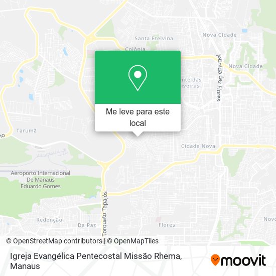 Igreja Evangélica Pentecostal Missão Rhema mapa