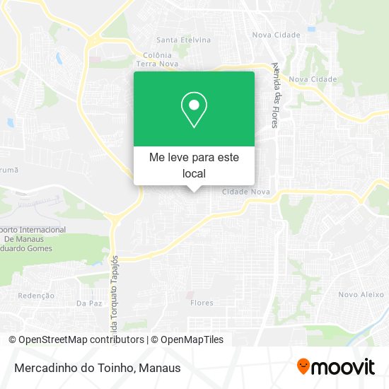 Mercadinho do Toinho mapa