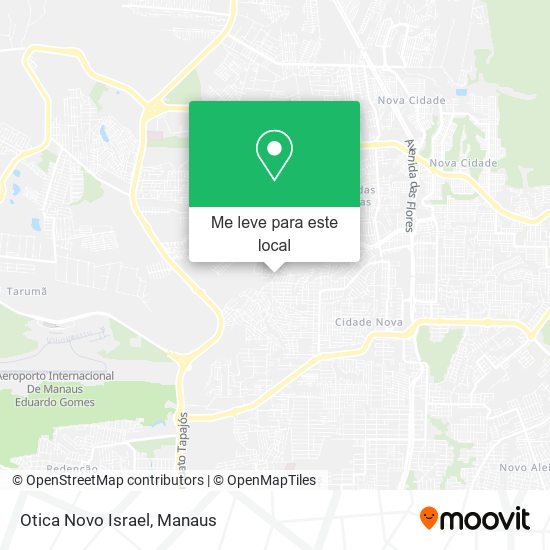 Otica Novo Israel mapa