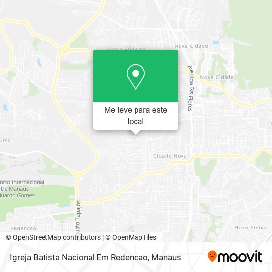Igreja Batista Nacional Em Redencao mapa