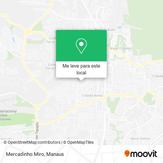 Mercadinho Miro mapa