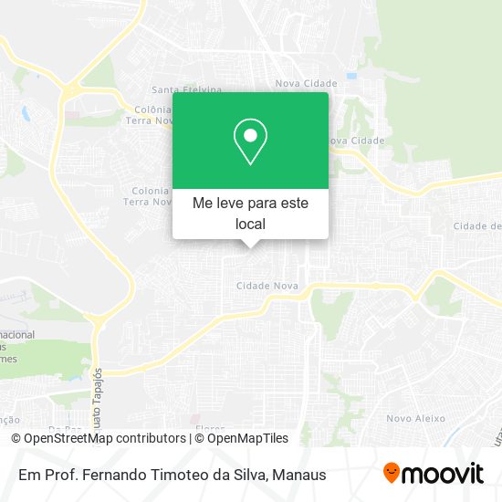 Em Prof. Fernando Timoteo da Silva mapa
