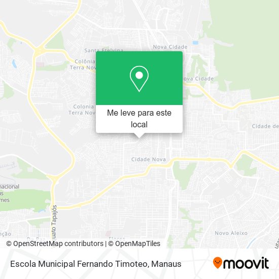 Escola Municipal Fernando Timoteo mapa