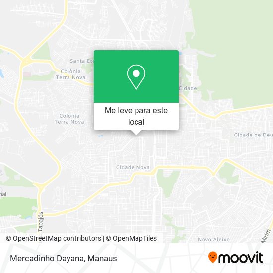 Mercadinho Dayana mapa