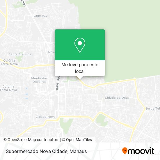 Supermercado Nova Cidade mapa