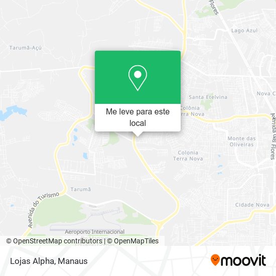 Lojas Alpha mapa