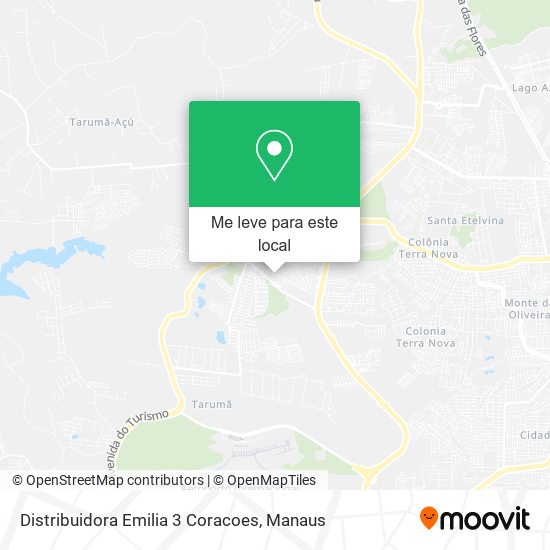 Distribuidora Emilia 3 Coracoes mapa