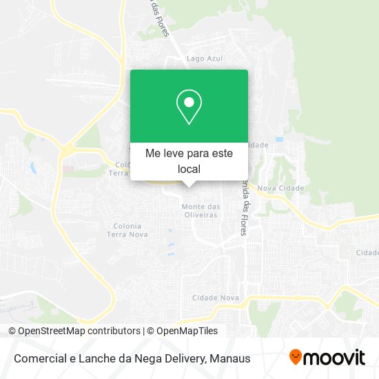 Comercial e Lanche da Nega Delivery mapa