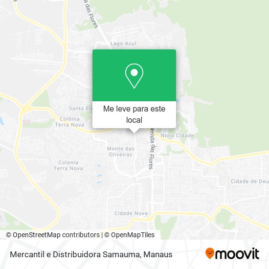 Mercantil e Distribuidora Samauma mapa