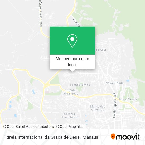 Igreja Internacional da Graça de Deus. mapa