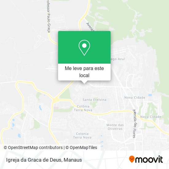 Igreja da Graca de Deus mapa