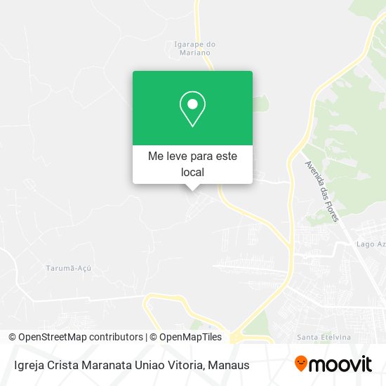 Igreja Crista Maranata Uniao Vitoria mapa