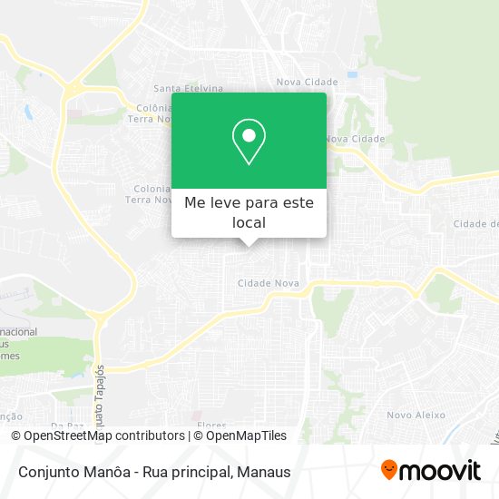 Conjunto Manôa - Rua principal mapa