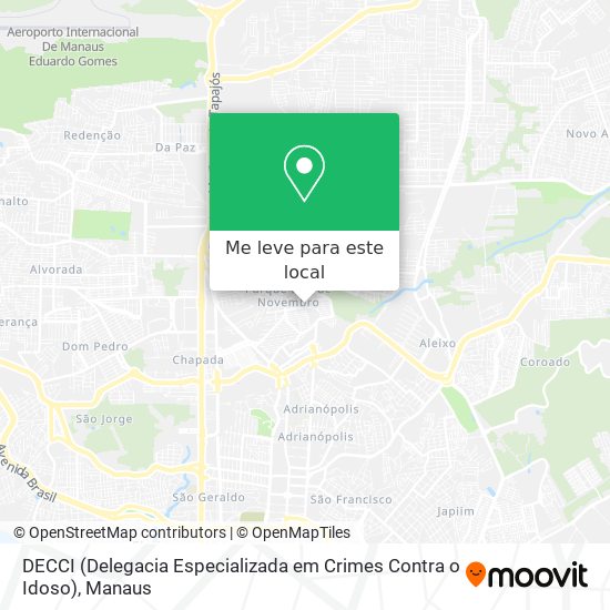 DECCI (Delegacia Especializada em Crimes Contra o Idoso) mapa