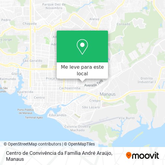 Centro de Convivência da Família André Araújo mapa