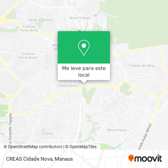 CREAS Cidade Nova mapa