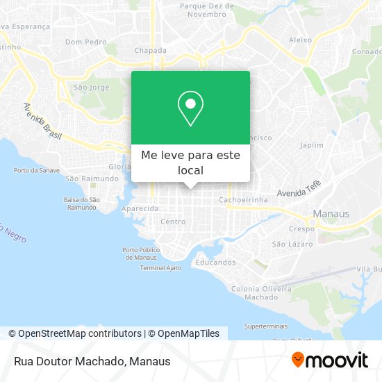 Rua Doutor Machado mapa