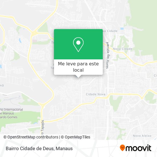 Bairro Cidade de Deus mapa