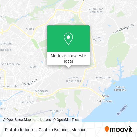 Distrito Industrial Castelo Branco I mapa