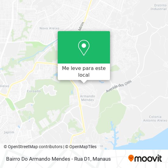 Bairro Do Armando Mendes - Rua D1 mapa