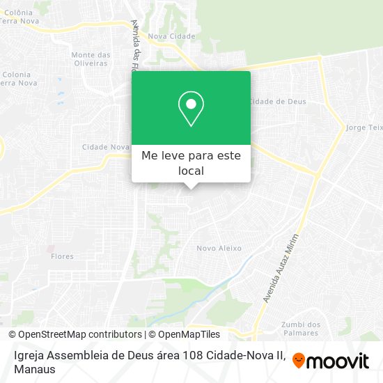 Igreja Assembleia de Deus área 108 Cidade-Nova II mapa