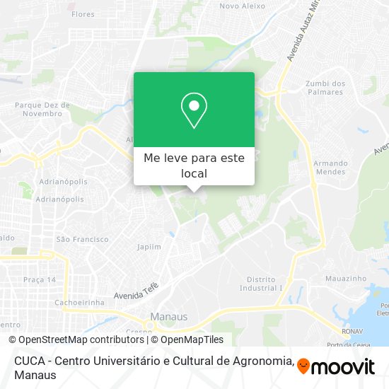 CUCA - Centro Universitário e Cultural de Agronomia mapa