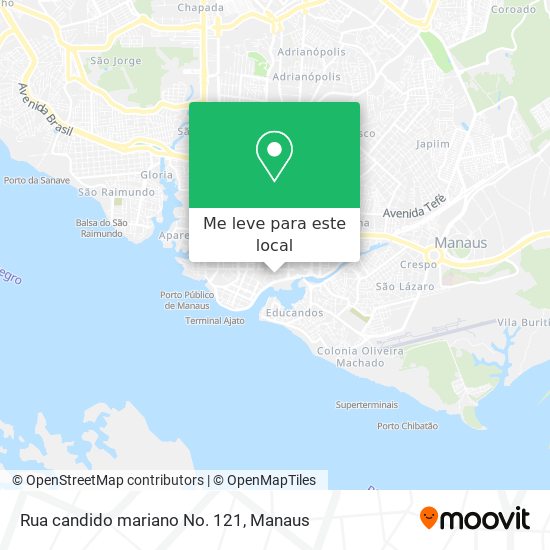 Rua candido mariano No. 121 mapa