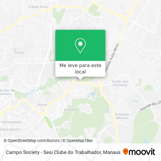 Campo Society - Sesi Clube do Trabalhador mapa