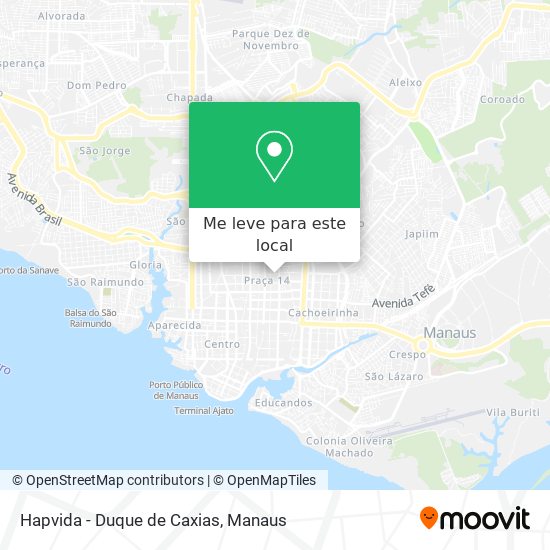 Hapvida - Duque de Caxias mapa