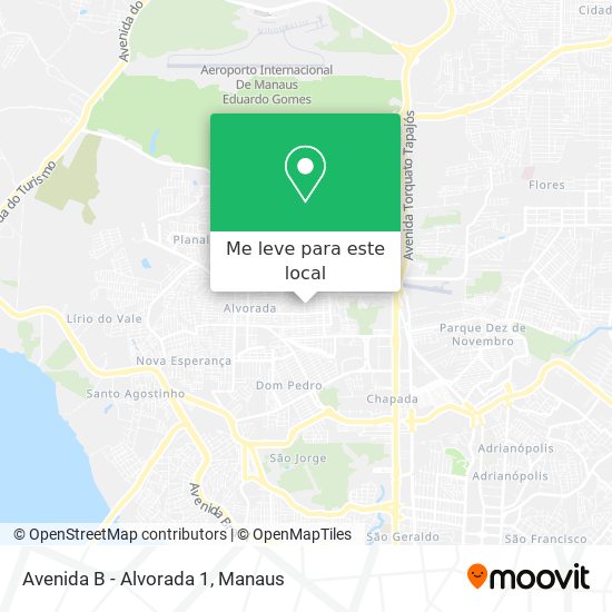 Avenida B - Alvorada 1 mapa