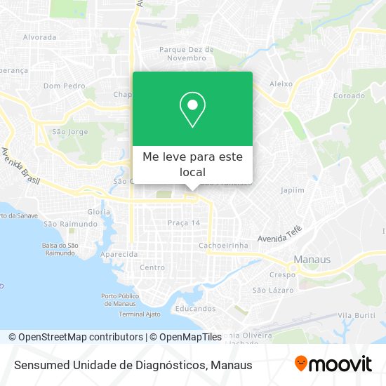Sensumed Unidade de Diagnósticos mapa